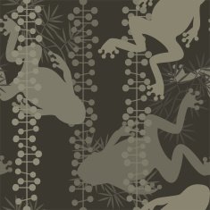 Seamless pattern with frogs