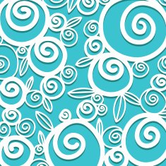 Holiday floral background in white and blue N2