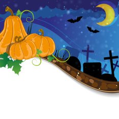 Halloween cemetery