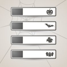 Sticker Label Halloween set N2
