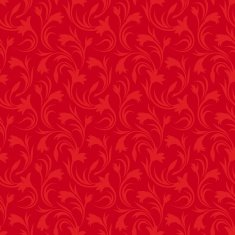 Seamless red floral pattern Vector illustration