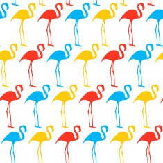 Vector design with flamingos N2