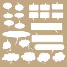 Talk and think bubles