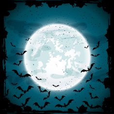 Moon and bats N3