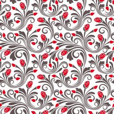 Floral seamless pattern vector illustration N7