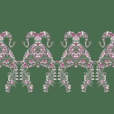 Ornate vector dragon patterns N4