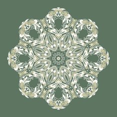 Ornate vector dragon patterns N6