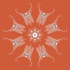 Ornate vector dragon patterns N7