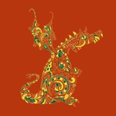 Ornate vector dragon N2