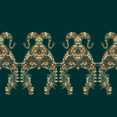 Ornate vector dragon patterns N9