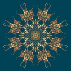 Ornate vector dragon patterns N12