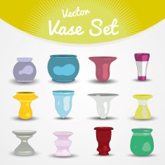 Colorful vases set N4