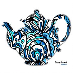 Sign pattern teapot N2