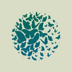 Flock of butterflies