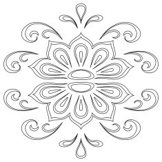 Abstract contour pattern N7