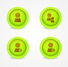 Set of glossy internet icons N2