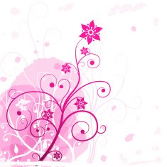 Pink grunge flower