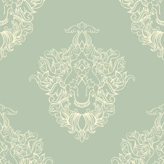 foliate green pattern