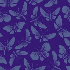 night moth butterflies seamless background