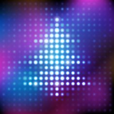 Electronic shining christmas tree