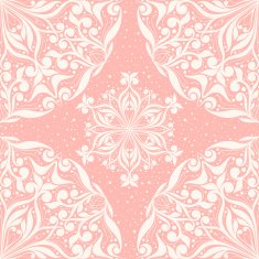 seamless pink pattern with circles