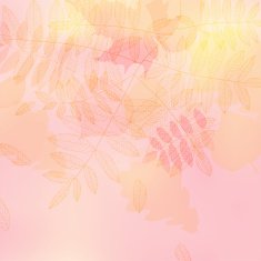 Spring background with leave