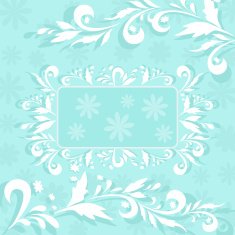 Background flowers and frame N6