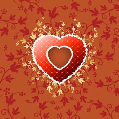 Valentine's Heart with Floral Pattern N2