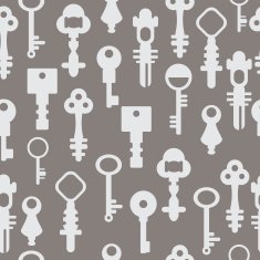 Pattern retro keys vector