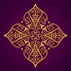 Vector baroque ornament in Victorian style N53