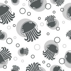 pattern Jellyfish in the sea