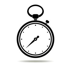 Stopwatch black icon