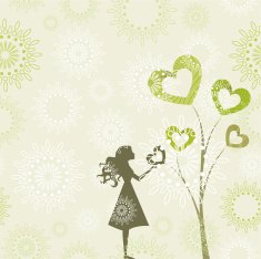 Vintage tree of love N2