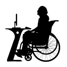 Vector silhouette of a man N823