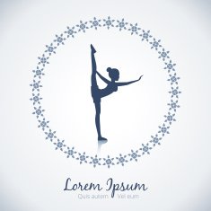 Yoga vector logo template