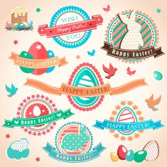 Collection of Easter labels