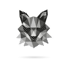 Fox abstract isolated on a white backgrounds vector illustration
