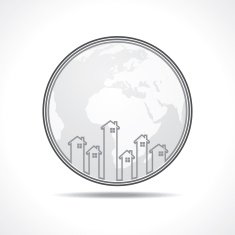 Real Estate icon concept