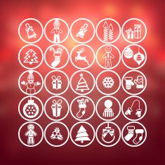 Christmas icons set N183