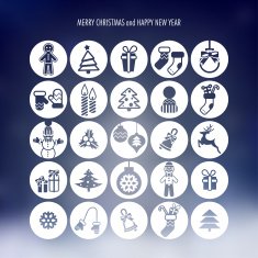 Christmas icons set N186