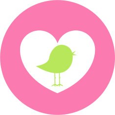 Pastel Bird Heart