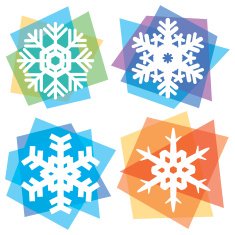 snowflake silhouettes N3