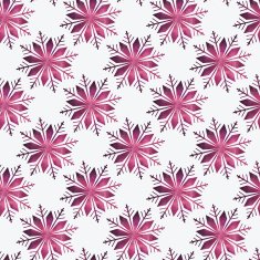 Snowflake seamless pattern N17