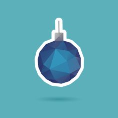 Christmas ball abstract isolated on a white backgrounds vector illustration N3