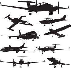 Airplane Silhouette N27