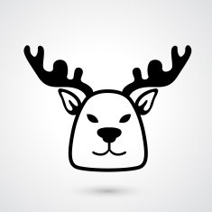 Deer icon vector N3