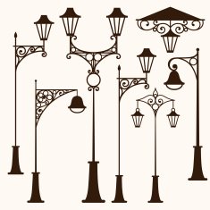 retro street lamp