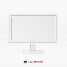 Abstract monitor web icon