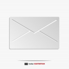 Abstract closed envelope web icon