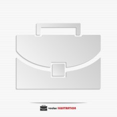 Abstract briefcase web icon